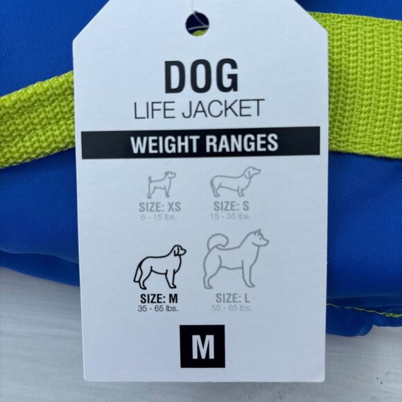 Neon Green & Blue Dog Swim Vest - Picture 7 of 7